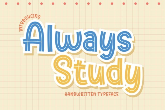 Always Study Font - Free Font