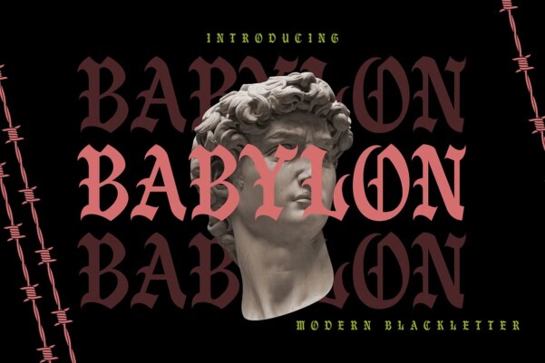 Babylon Blackletter Font - Free Font