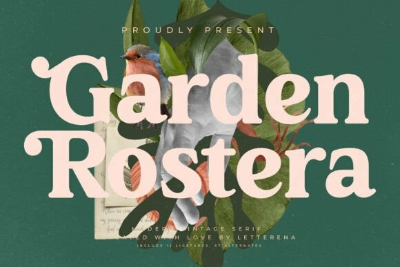 Garden Rostera Font - Free Font