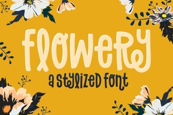 Flowery Typeface - Free Font