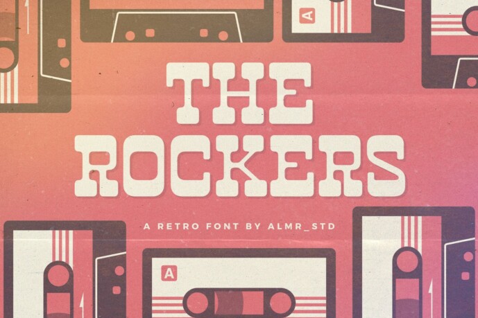 Typographic Roker The Rockers Typeface - Free Font