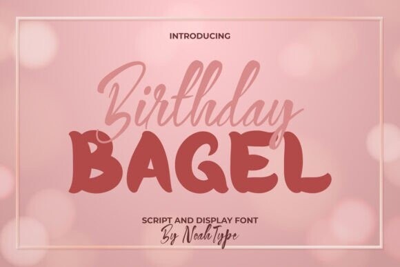 Birthday Bagel Font - Free Font
