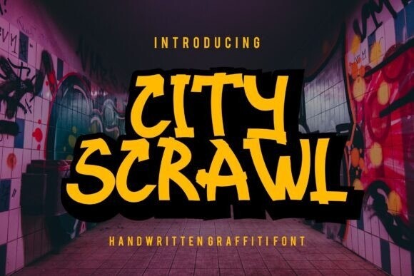 City Scrawl Font - Free Font
