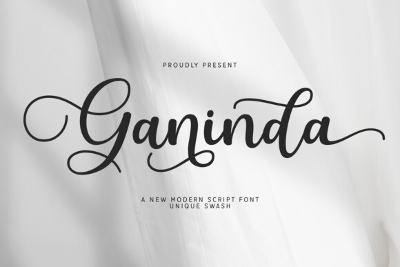 Ganda Lettering Design Ganinda Font - Free Font