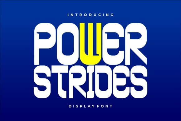 Power Strides Power Strides Font - Free Font