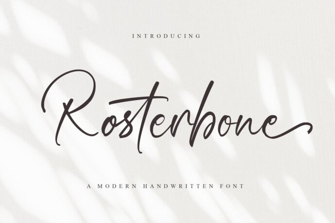 Rosterbone Font - Free Font