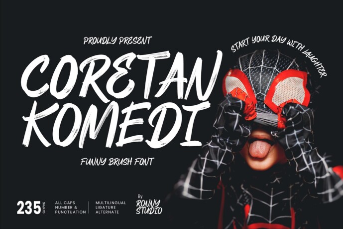 Coretan Komedi Font - Free Font
