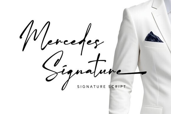 Mercedes Signature Font - Free Font