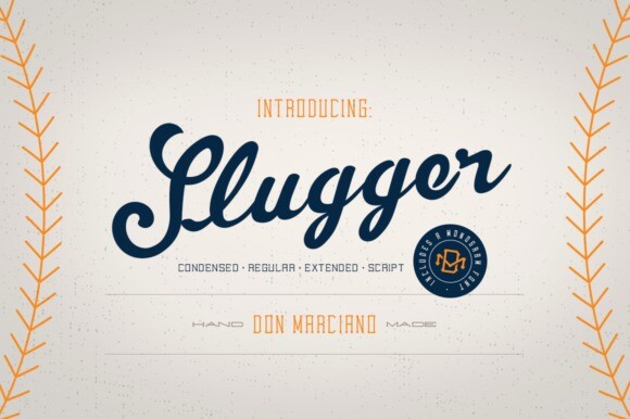 Sluggers Text Slugger Script Font - Free Font