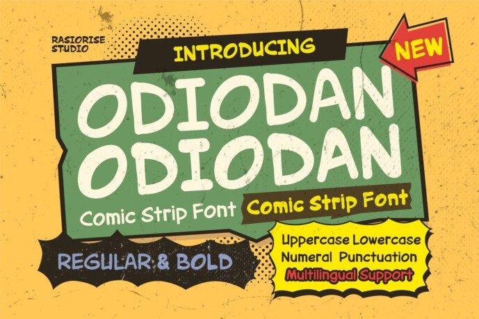 Odiodan - Comic Book Font - Free Font