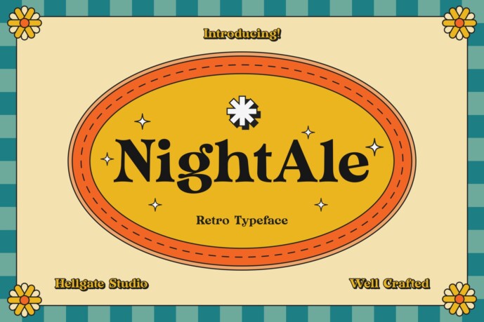 Nightale Retro Font - Free Font