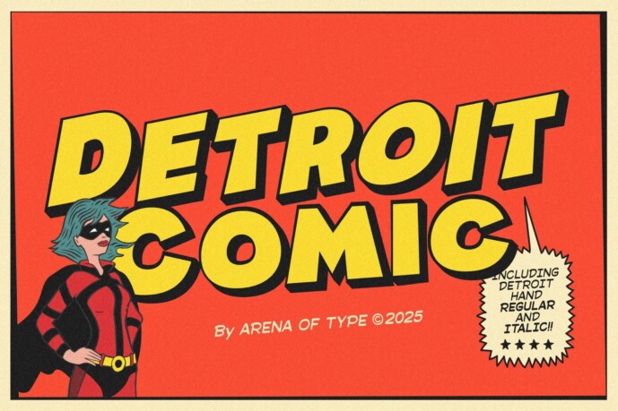 Detroit Comic Font - Free Font