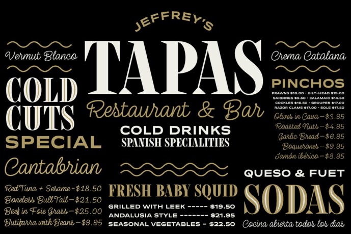 Tapas Text Tapas Font Bundle - Free Font