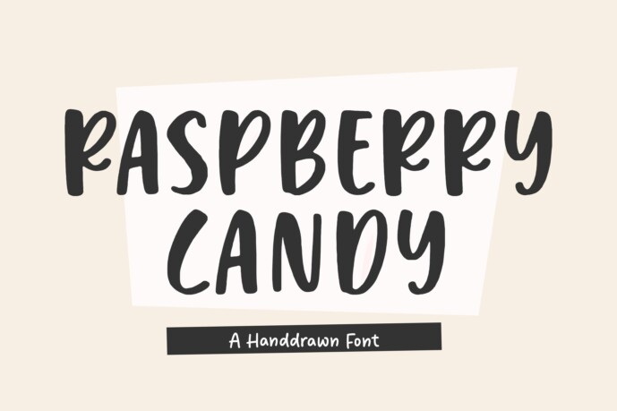 Raspberry Lettering Raspberry Candy Font - Free Font