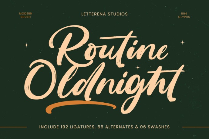 Routine Oldnight Font - Free Font
