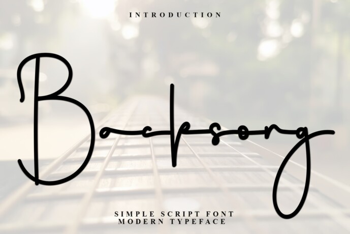 Backsong Font - Free Font
