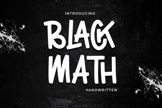 Black Math Font - Free Font