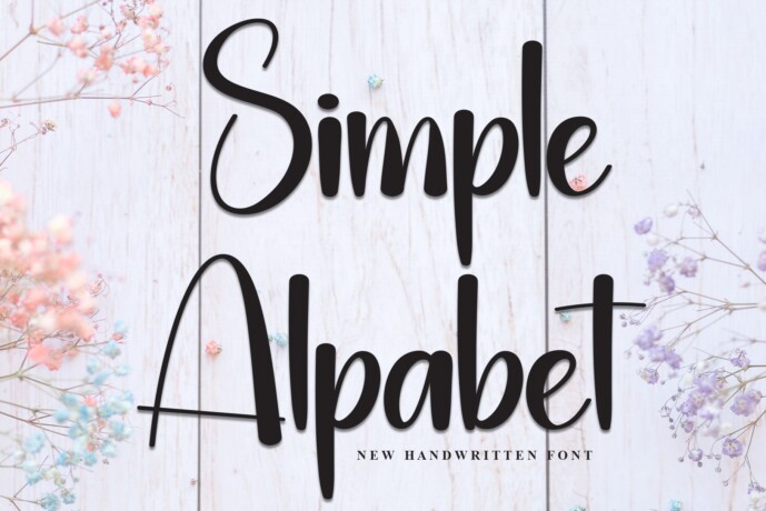 Simple Alpabet Font - Free Font