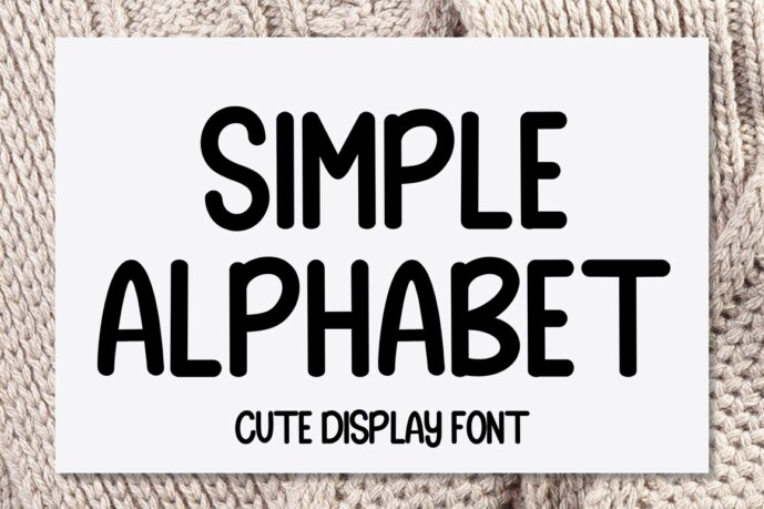 Simple Alphabet Font - Free Font