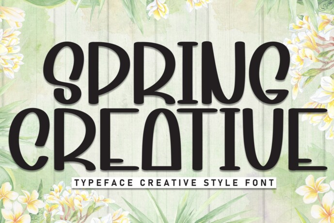 Spring Creative Typography Spring Creative Font - Free Font