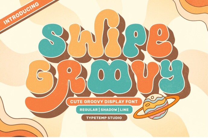 Swipe Groovy Cute Display - Free Font