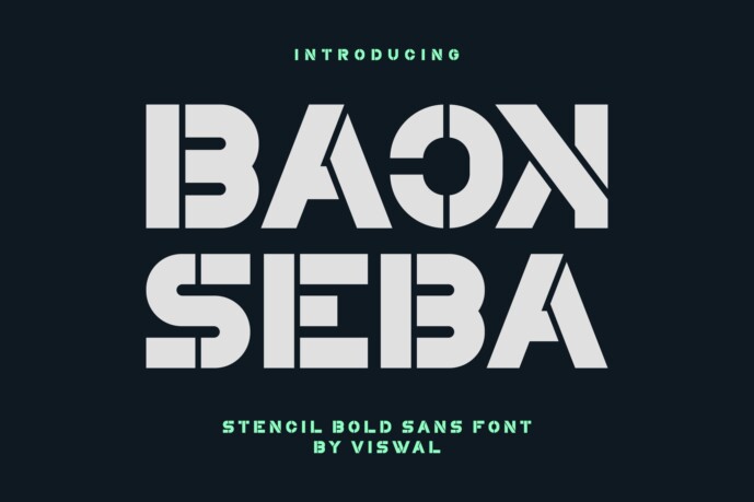 Back Seba Font - Free Font
