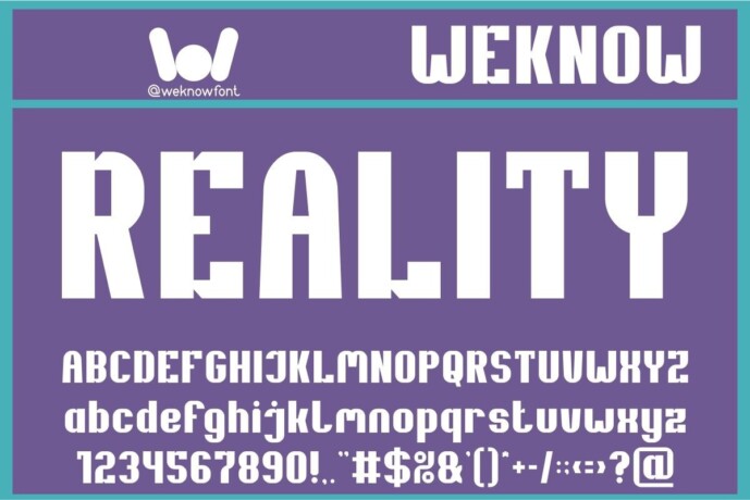 Reality Font - Free Font