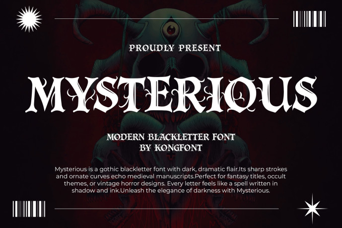 Mysterious Font - Free Font