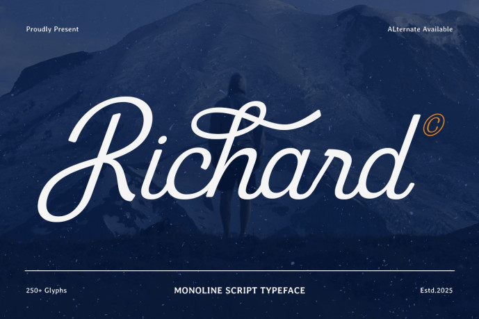 Richard Script Typeface Font - Free Font