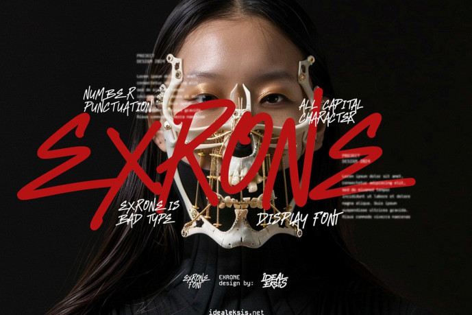 Exrone - Display Font - Free Font
