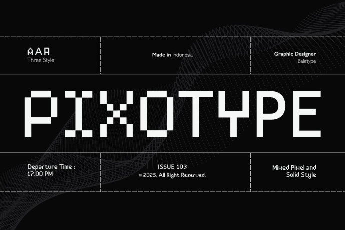 Pixotype - Stylish Pixel Font - Free Font