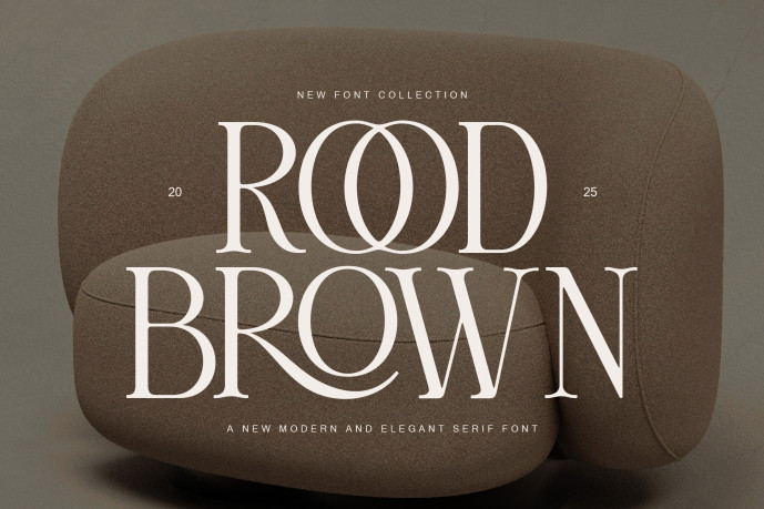 Rood Brown Font - Free Font