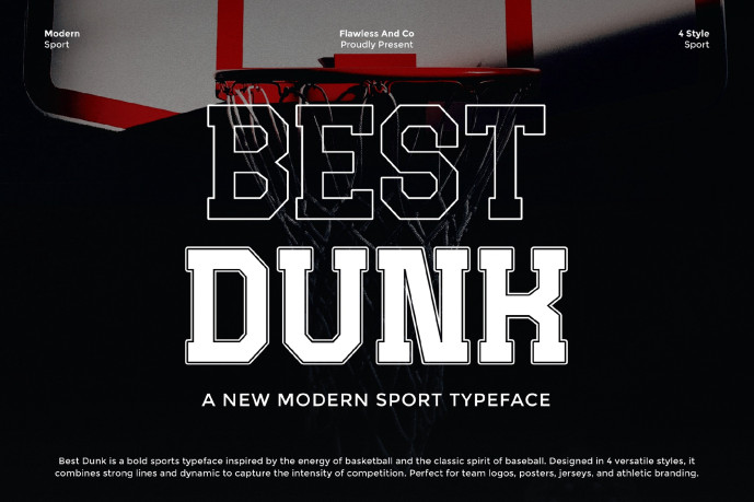 Best Dunk Sport Font - Free Font