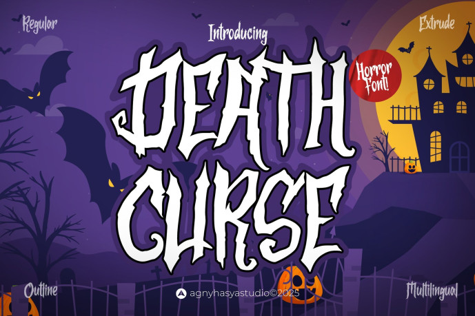 Death Curse Display Font - Free Font