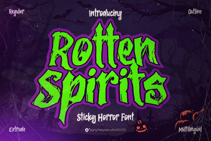 Rotten Spirits Display Font - Free Font