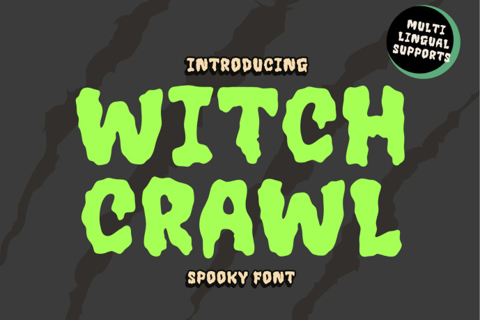 Crawl Lettering Designs Witchcrawl Display Font - Free Font