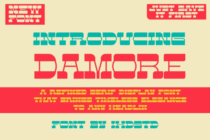 Refinement Font Damore Refined Serif Display Font - Free Font