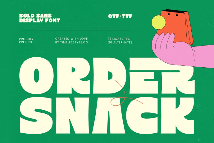 Order Snack Font - Free Font