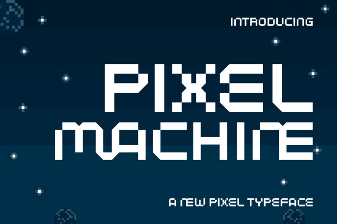 Pixel Machine Display Font - Free Font