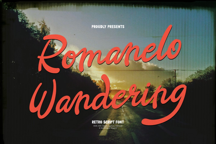 Romanelo Wandering | Retro Script Font - Free Font
