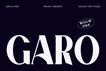 Garo - Modern Serif Display Font
