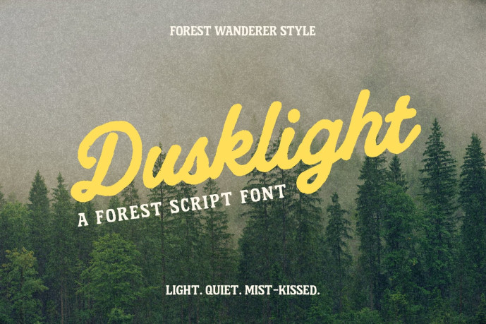Dusklight Script – Vintage Forest Font - Free Font