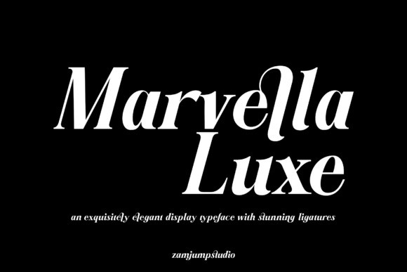 Marvella Luxe Font - Free Font