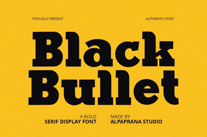 Black Bullet Font - Free Font