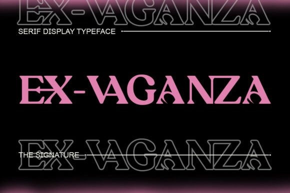 Ex Vaganza Font - Free Font