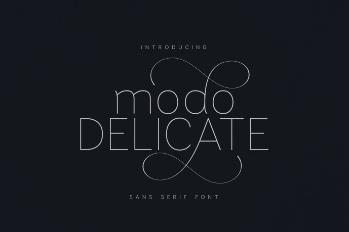 Modo Delicate Font - Free Font
