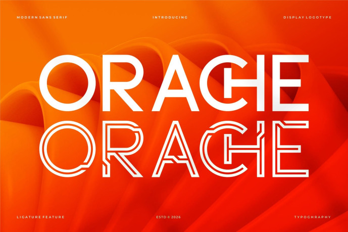 Oraqle Font Script Orache Font - Free Font