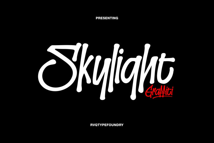 Skylight Graffiti Font Free Font Skylight Graffiti Font Free Font