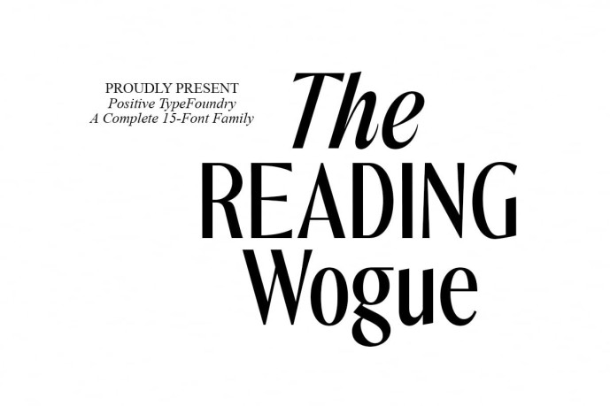 The Reading Wogue Font - Free Font