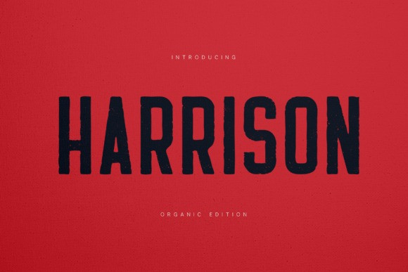 Harrison Baseball Lettering Harrison Display Font - Free Font
